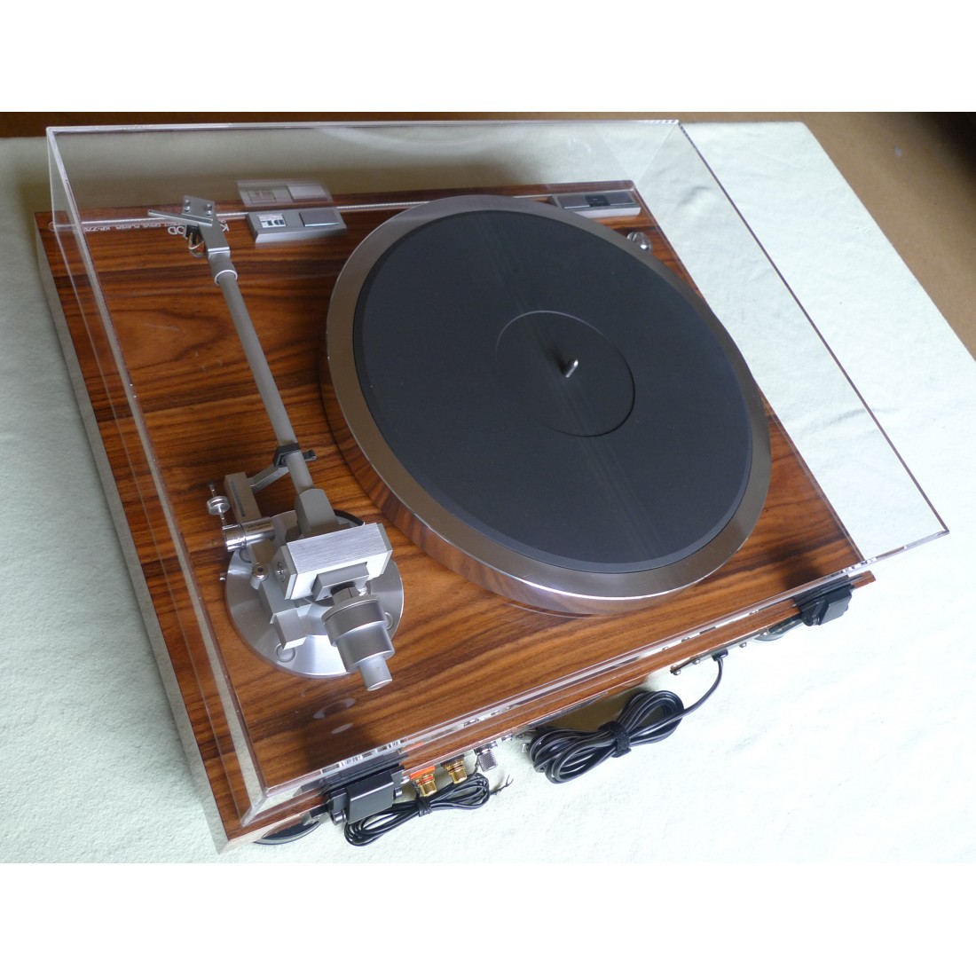 Platine vinyle Kenwood KP-770D direct drive + cellule Audio Technica
