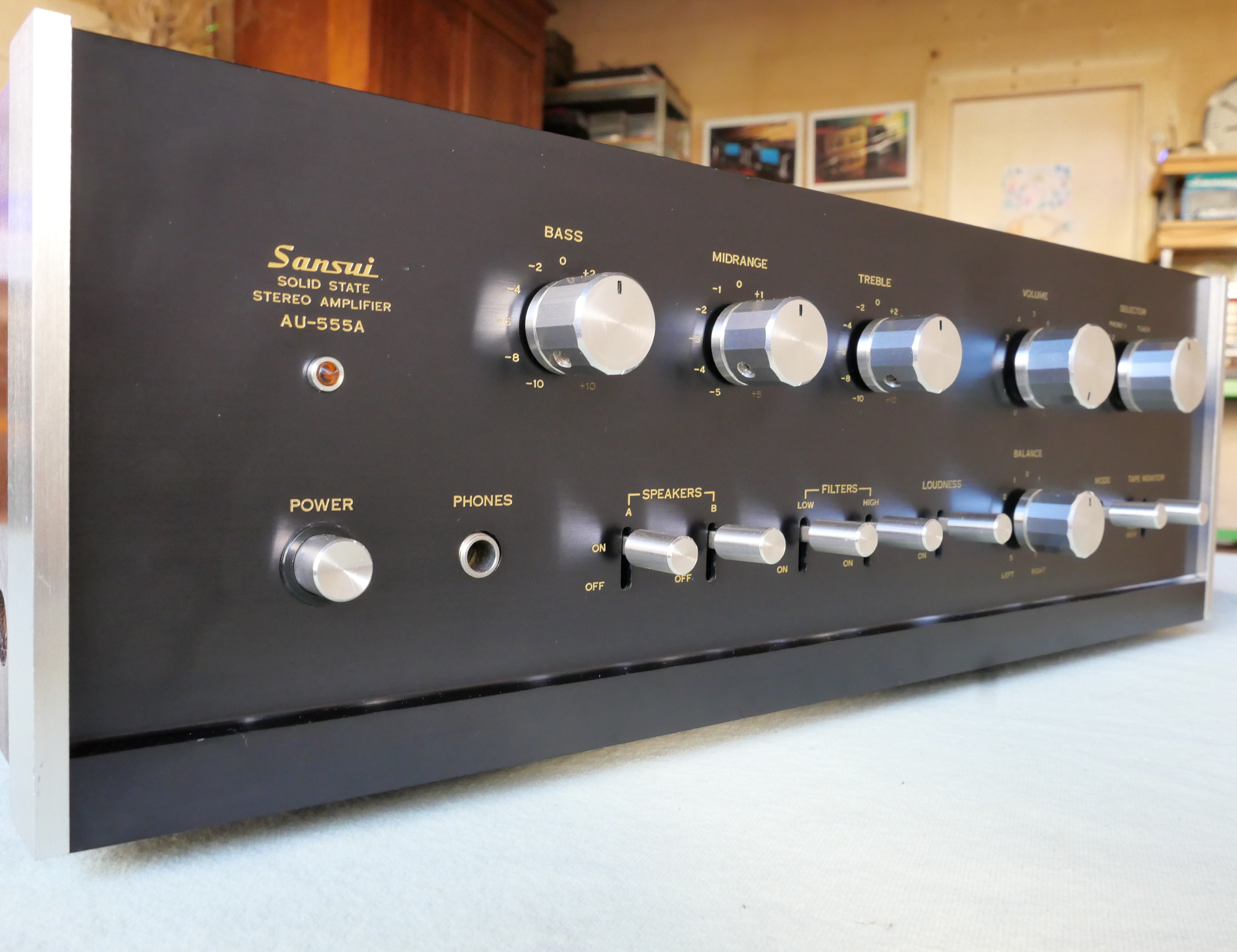 Ampli hi-fi vintage Sansui AU-555A SSP restauré et optimisé + garantie