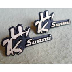2 logos vintage Sansui pour enceintes hi-fi