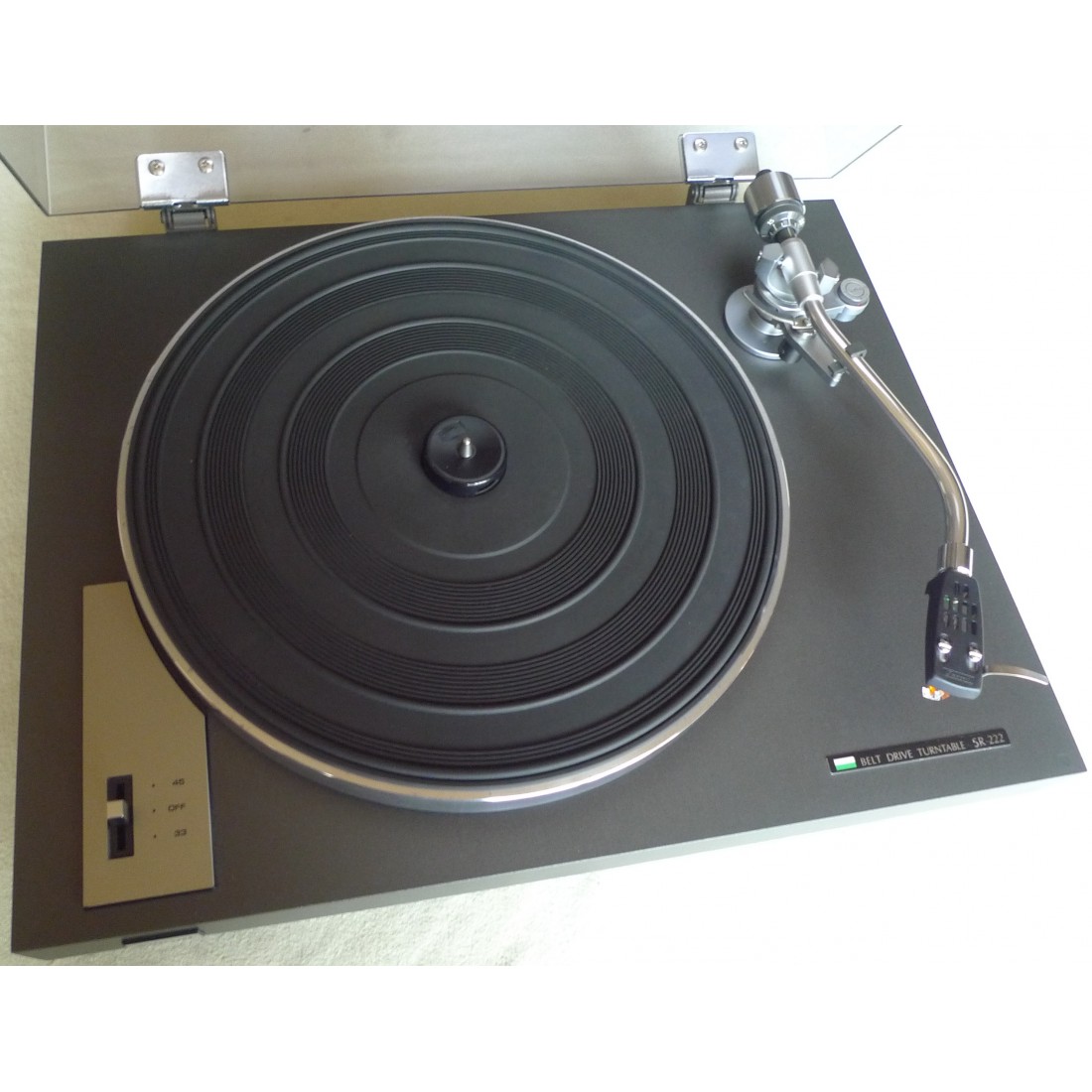 Platine vinyle hi-fi Sansui SR-222 avec cellule MM NOS Acutex 410E