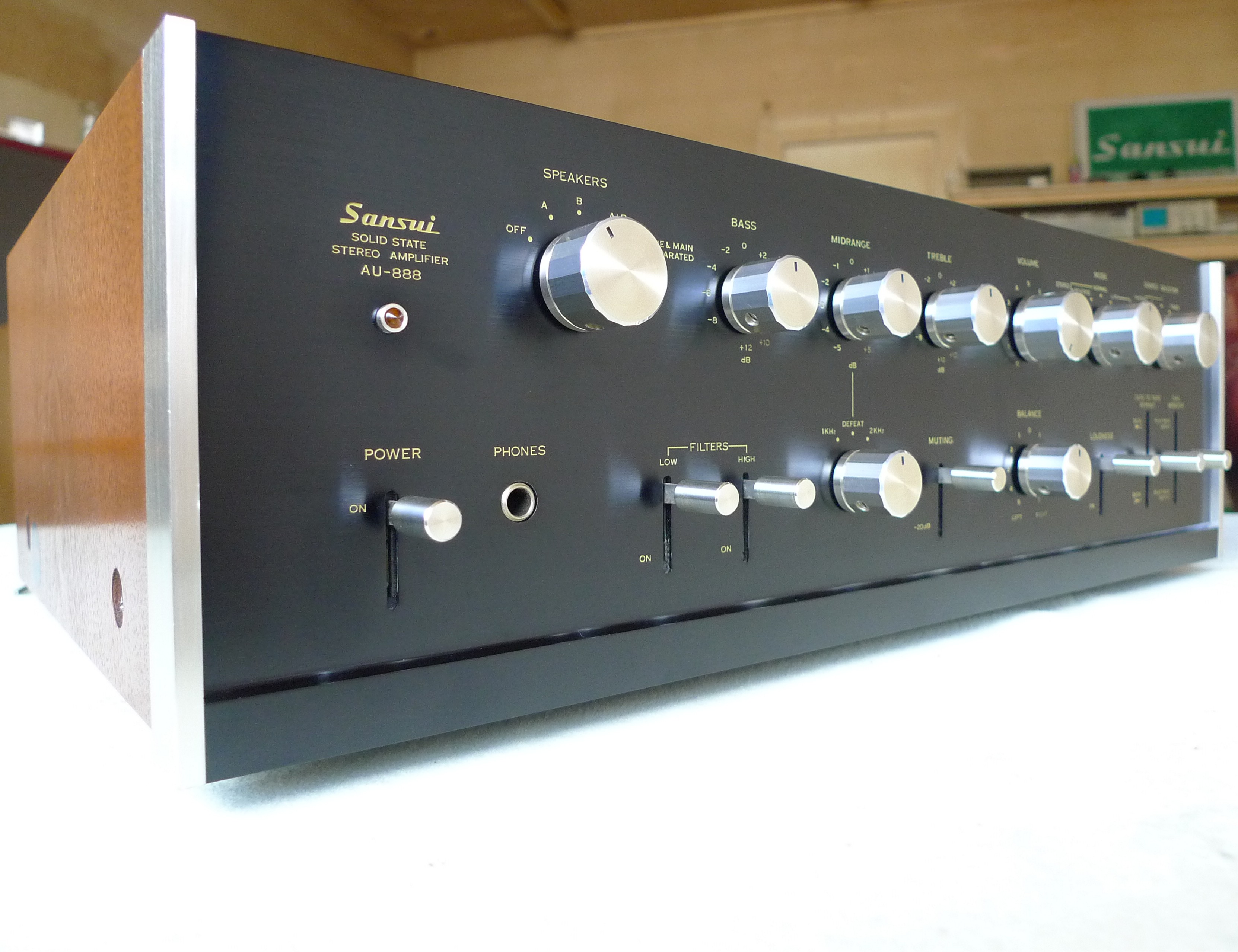 Ampli préampli hifi audio vintage Sansui AU-888 SSP restauré & garanti